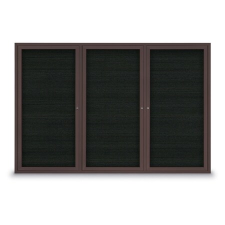United Visual Products Open Faced Traditional Rounded Corkboard UV643ARC-SATIN-APRICOT